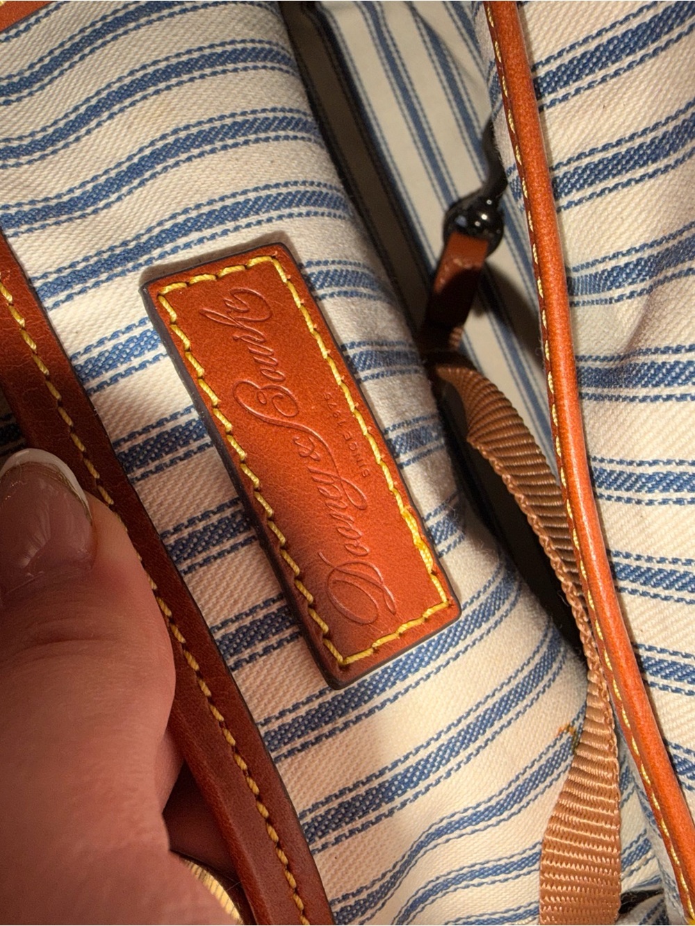 Dooney & Bourke Tan and Brown Shoulder Bag - Picture 6 of 6